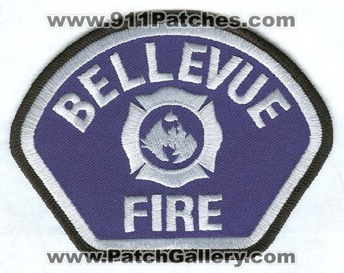 Bellevue Fire Department Patch Washington WA White
