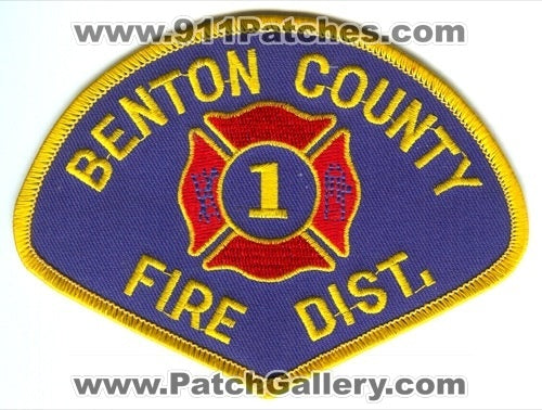 Benton County Fire District 1 Patch Washington WA