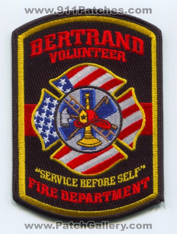 Bertrand Volunteer Fire Department Patch Missouri MO