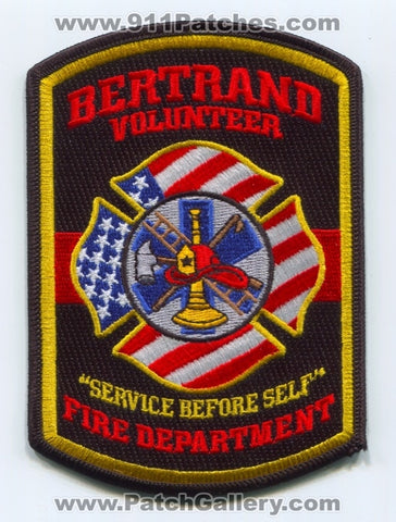 Bertrand Volunteer Fire Department Patch Missouri MO