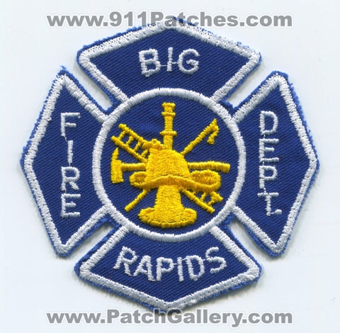 Big Rapids Fire Department Patch Michigan MI