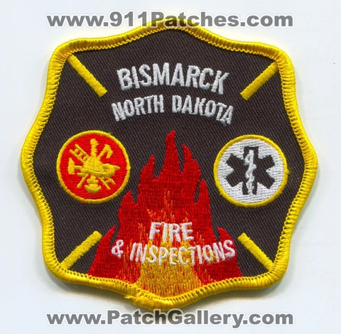 Bismarck Fire and Inspections Department Patch North Dakota ND