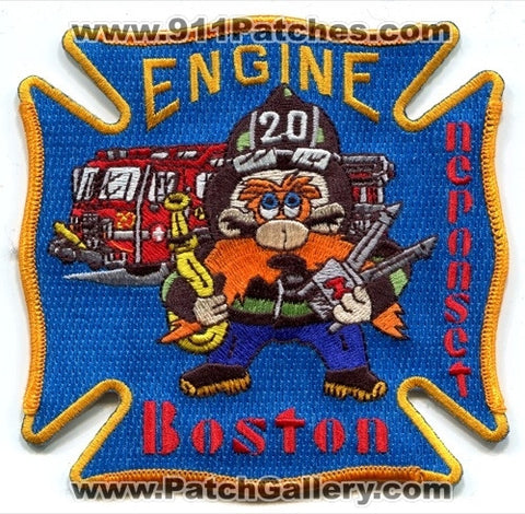 Boston Fire Department Engine 20 Patch Massachusetts MA