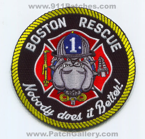 Boston Fire Department Rescue 1 Patch Massachusetts MA