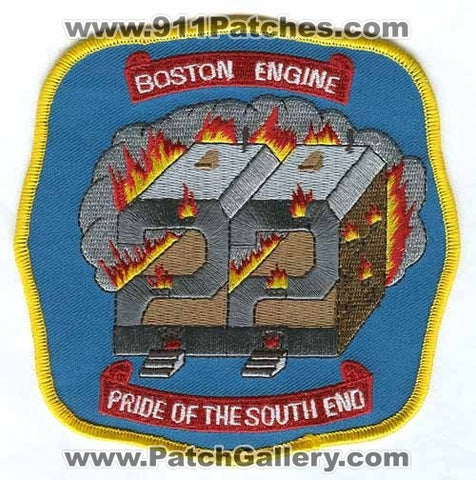 Boston Fire Department Engine 22 Patch Massachusetts MA
