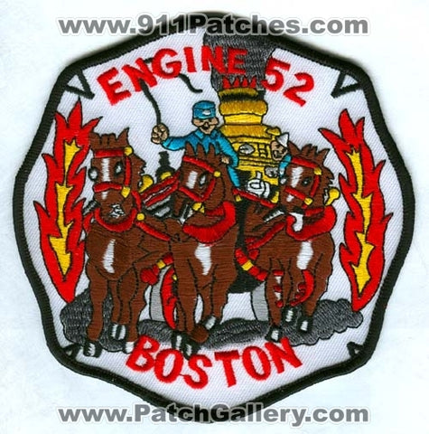 Boston Fire Department Engine 52 Patch Massachusetts MA