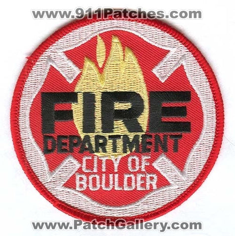 Boulder Fire Department Patch Colorado CO