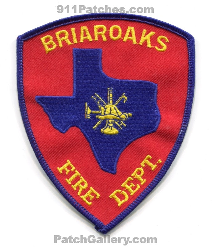 Briaroaks Fire Department Patch Texas TX