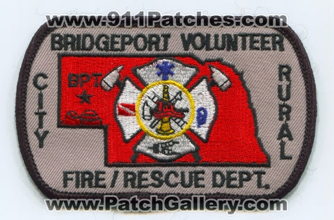 Bridgeport City Rural Volunteer Fire Rescue Department Patch Nebraska NE