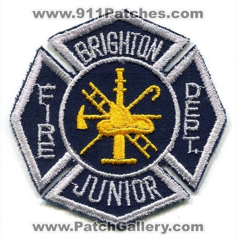 Brighton Junior Fire Department Patch Michigan MI