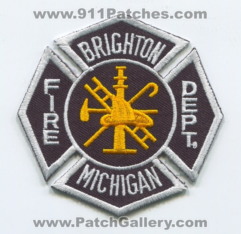 Brighton Fire Department Patch Michigan MI