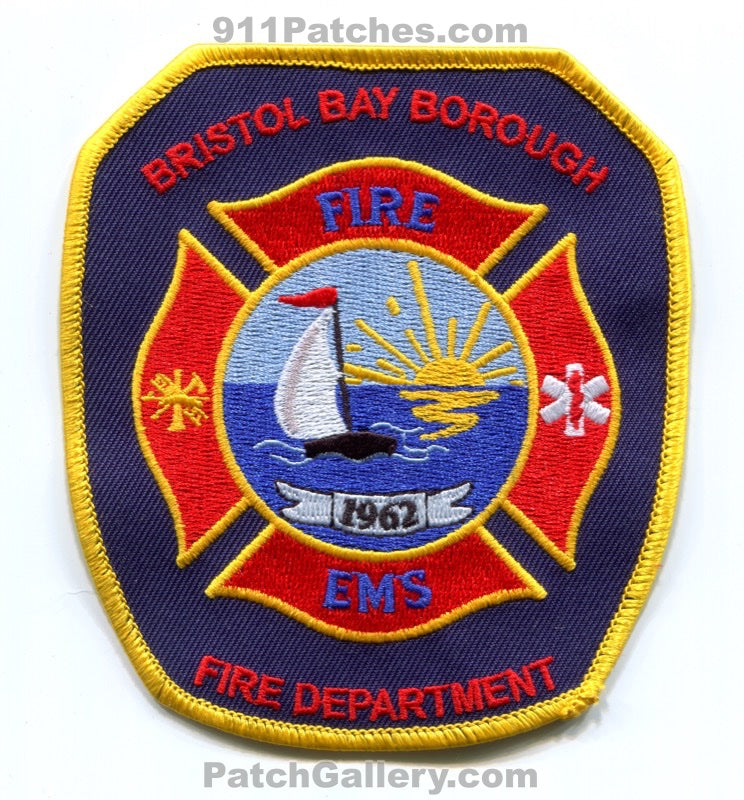 Bristol Bay Borough Fire EMS Department Patch Alaska AK