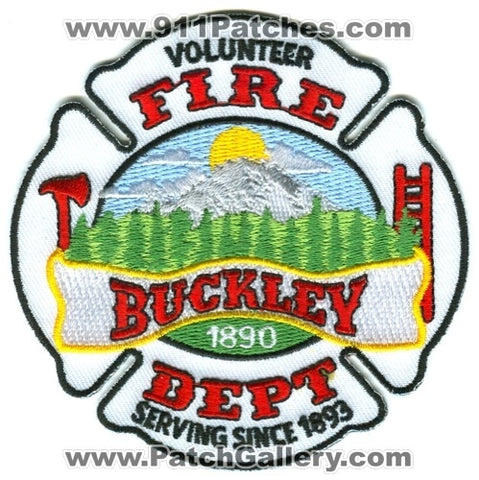 Buckley Volunteer Fire Department Patch Washington WA