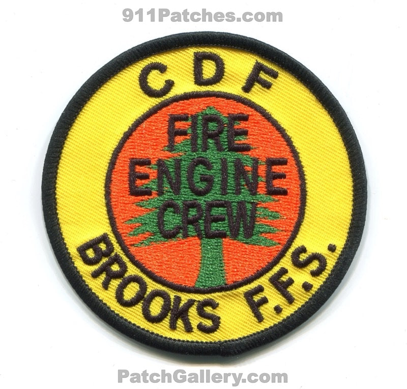 California Department of Forestry CDF Brooks Fire Engine Crew Patch California CA
