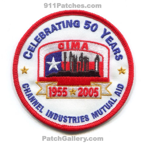 Channel Industries Mutual Aid CIMA 50 Years Fire Patch Texas TX