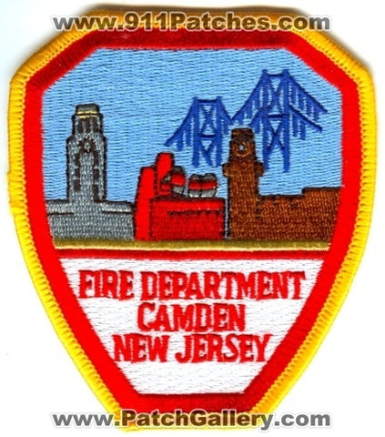 Camden Fire Department Patch New Jersey NJ