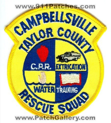Campbellsville Taylor County Rescue Squad EMS Patch Kentucky KY