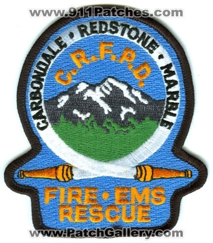 Carbondale and Rural Fire Protection District Patch Colorado CO