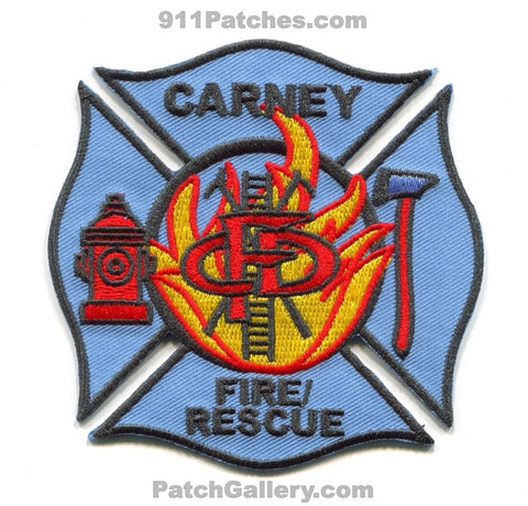 Carney Fire Rescue Department Patch Oklahoma OK