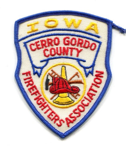 Cerro Gordo County Firefighters Association Patch Iowa IA