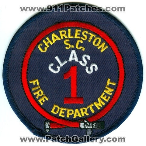 Charleston Fire Department Class 1 Patch South Carolina SC