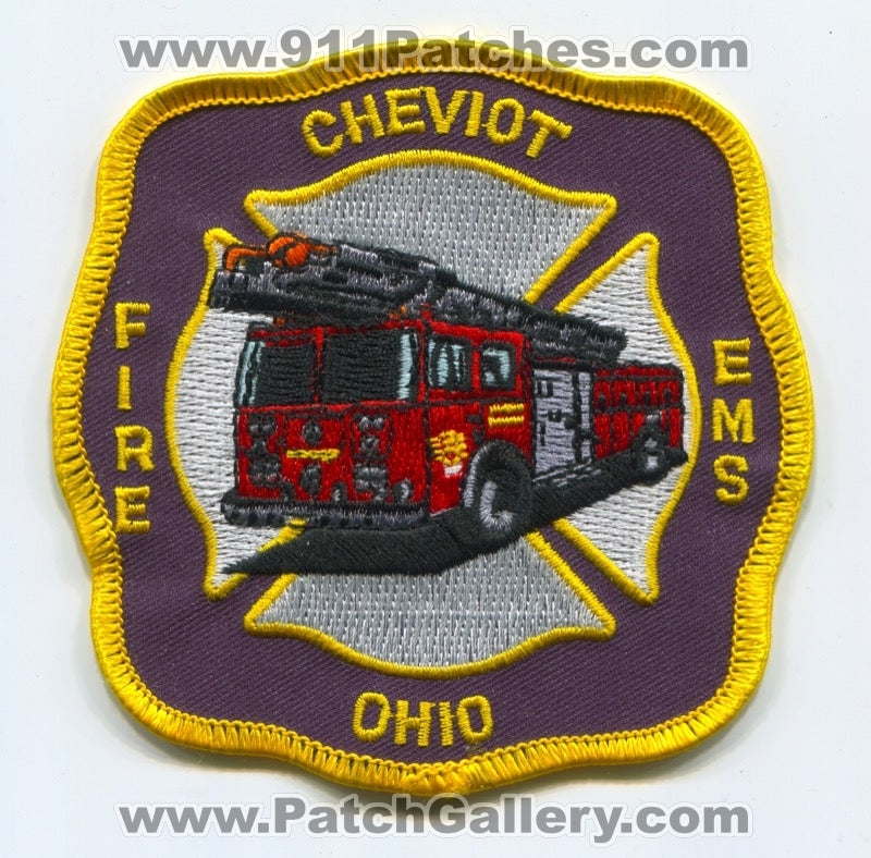 Cheviot Fire EMS Department Patch Ohio OH
