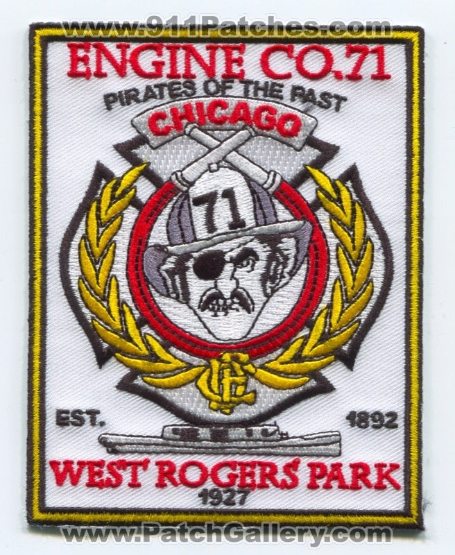 Chicago Fire Department Engine 71 Patch Illinois IL