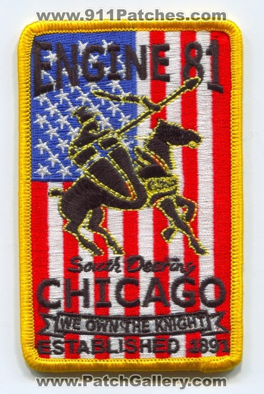 Chicago Fire Department Engine 81 Patch Illinois IL