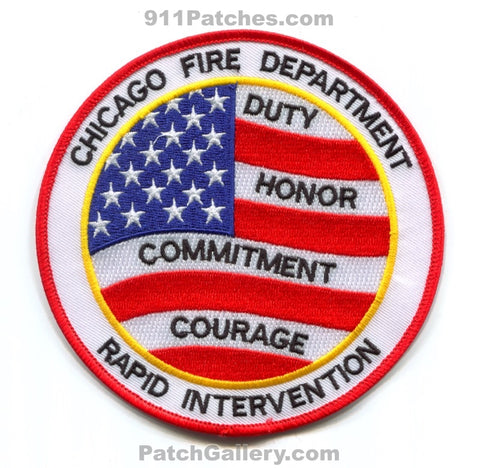 Chicago Fire Department Rapid Intervention Team RIT Patch Illinois IL
