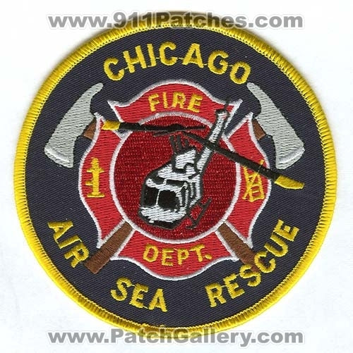 Chicago Fire Department Air Sea Rescue Patch Illinois IL