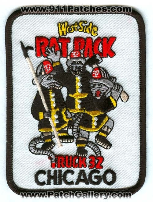 Chicago Fire Department Truck 32 Patch Illinois IL