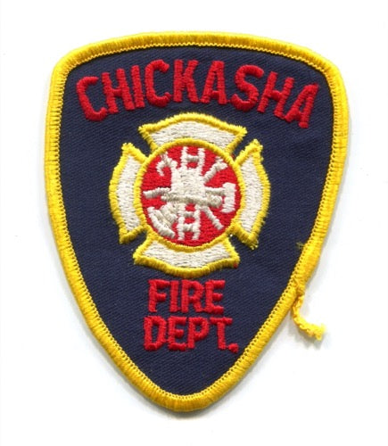 Chickasha Fire Department Patch Oklahoma OK