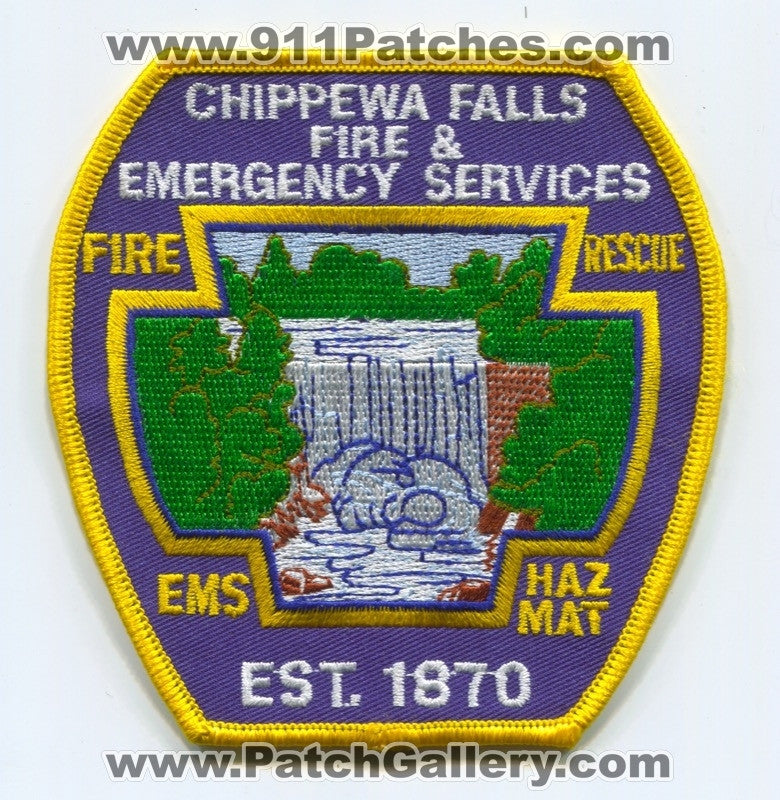Chippewa Falls Fire and Emergency Services Department Patch Wisconsin WI