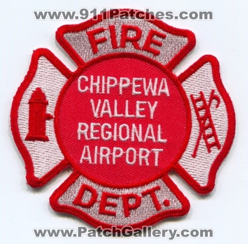 Chippewa Valley Regional Airport Fire Department Patch Wisconsin WI