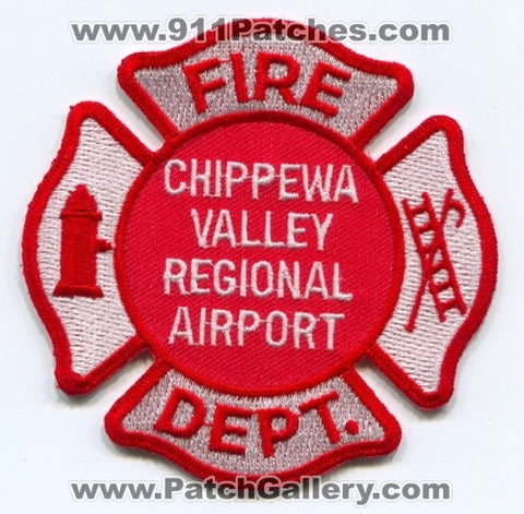 Chippewa Valley Regional Airport Fire Department Patch Wisconsin WI