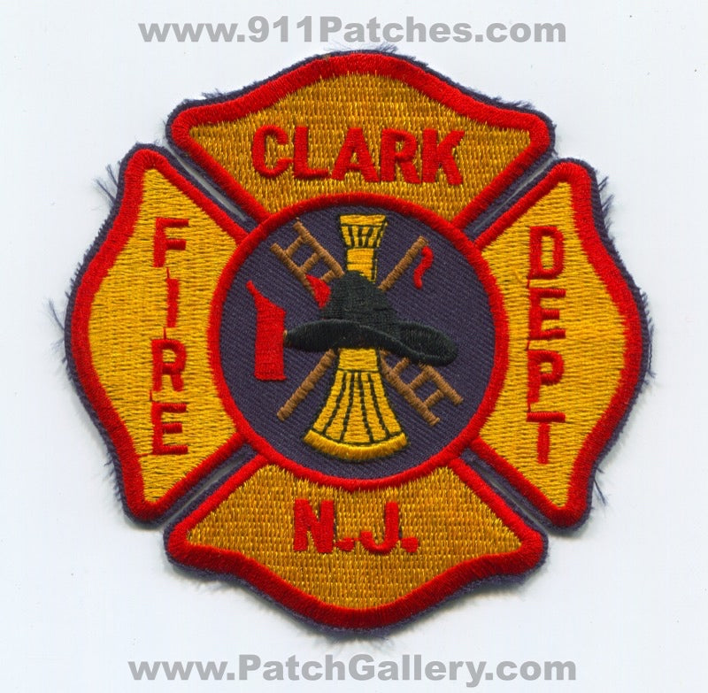 Clark Fire Department Patch New Jersey NJ