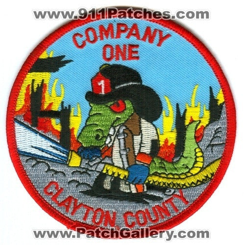 Clayton County Fire Department Company 1 Patch Georgia GA