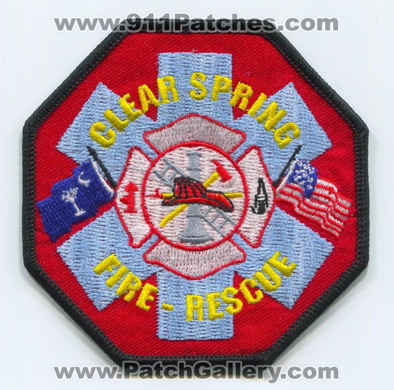 Clear Spring Fire Rescue Department Patch South Carolina SC