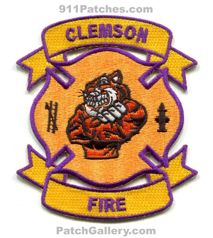 Clemson University Fire and EMS Department Patch South Carolina SC