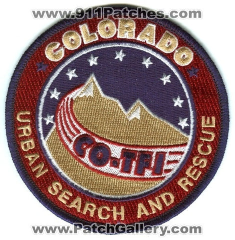 Colorado Task Force 1 Urban Search and Rescue USAR Patch Colorado CO