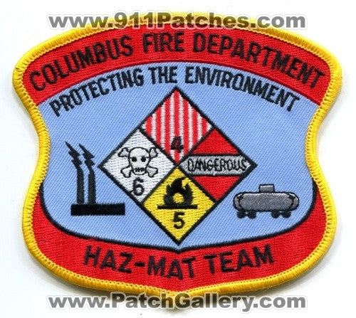 Columbus Fire Department Haz-Mat Team Patch Georgia GA