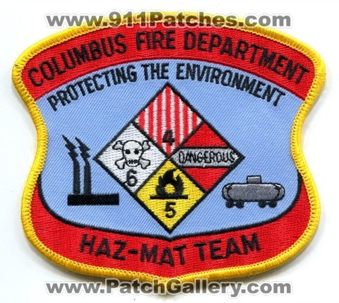 Columbus Fire Department Haz-Mat Team Patch Georgia GA