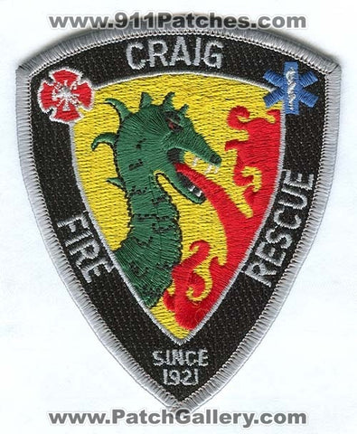 Craig Fire Rescue Department Patch Colorado CO