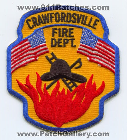 Crawfordsville Fire Department Patch Indiana IN