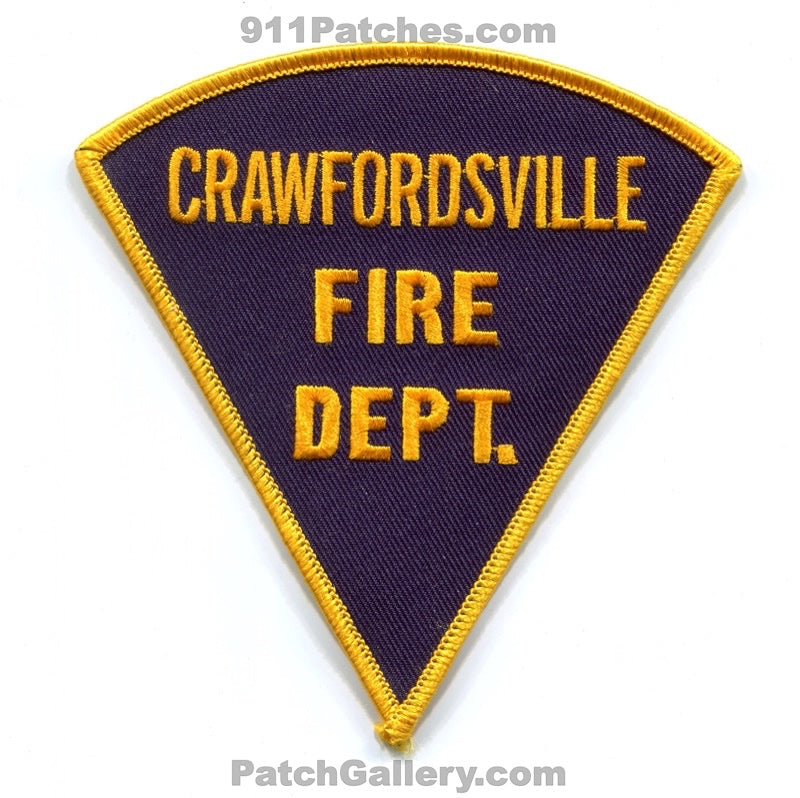 Crawfordsville Fire Department Patch Indiana IN v2