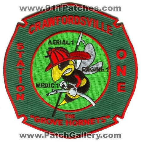 Crawfordsville Fire Department Station 1 Patch Indiana IN
