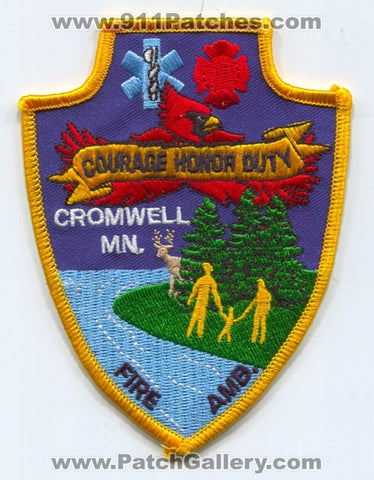Cromwell Fire Ambulance Department Patch Minnesota MN