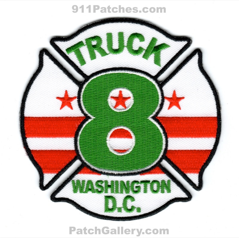 District of Columbia Fire Department DCFD Truck 8 Patch Washington DC
