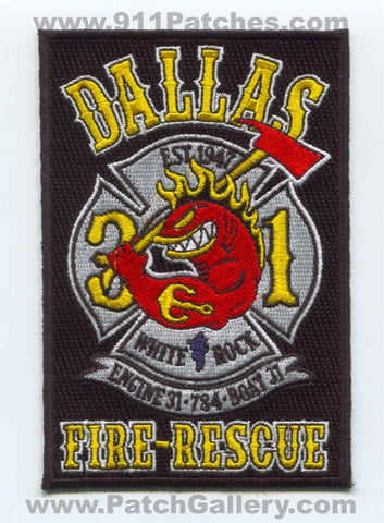 Dallas Fire Department Station 31 Patch Texas TX