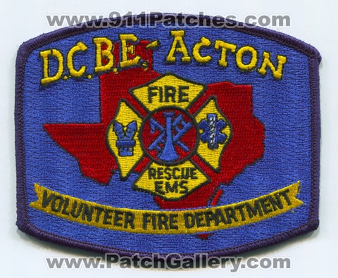 Decordova Bend Estates Action Volunteer Fire Department Patch Texas TX